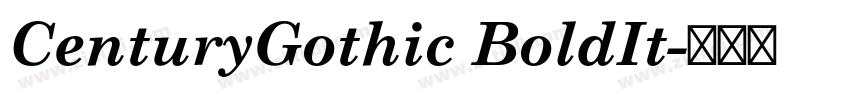 CenturyGothic BoldIt字体转换